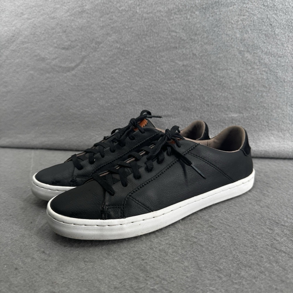 Cole Haan Mindi Womens Size 6.5 B Black Leather Sneaker‎ Low Top Shoes W05707
